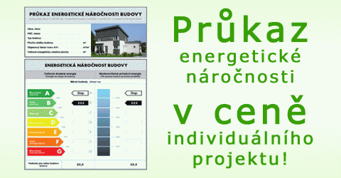 Průkaz energetické náročnosti v ceně individuálního projektu